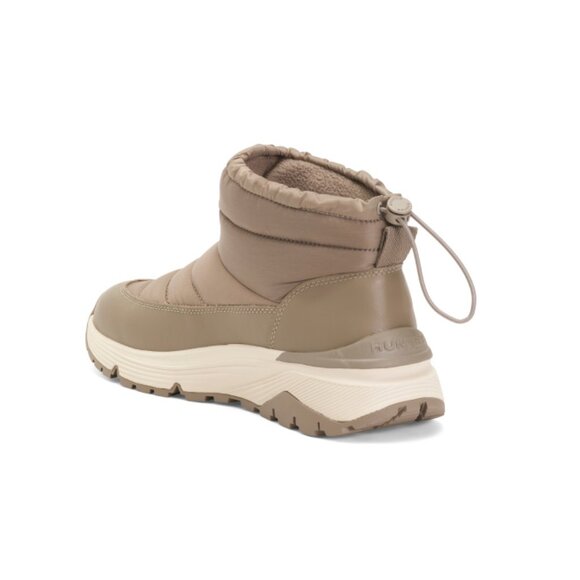 HUNTER Medium Natural Leather Waterproof Anne Snow Boots - Picture 2 of 2